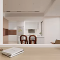 Modern Minimalist Entryway Hallway with White Cabinets Built-in Decorative Art and Wooden Flooring Design