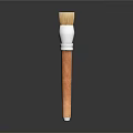 Professional Paintbrush With Wooden Handle Metal Ferrule And Soft Bristles For Art Projects