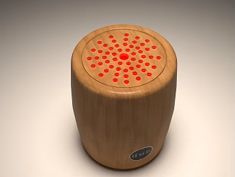Moxibustion Stool Moxibustion Chinese Massage Chair Modern Stool Wood Board Health Care New Chinese Style 3d model