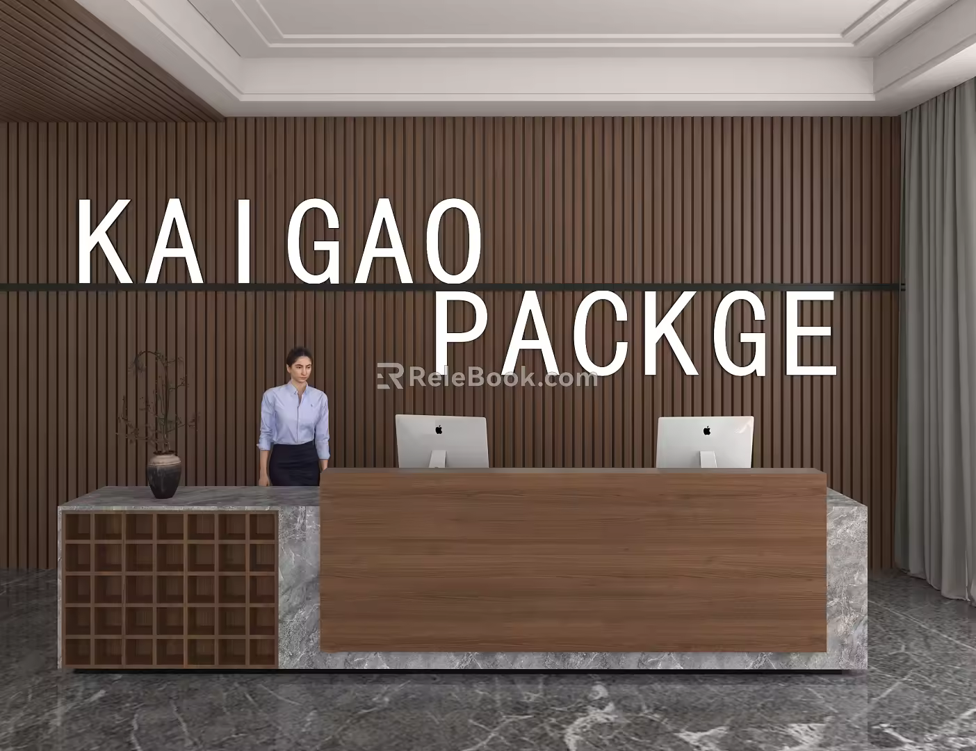 Front Desk 3d model