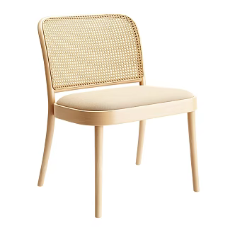Ton 811 Nordic Single Chair Nordic Single Chair Rattan Chair Rattan Chair Leisure Chair Dining Chair Cloth Chair 3d model