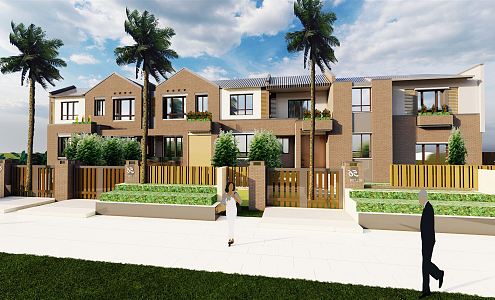 Modern Townhouse 3d model