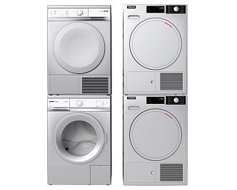 Modern washer dryer combination 3d model