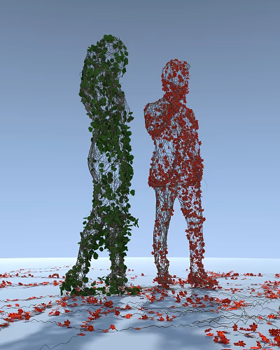 Modern Vine Figure 3d model