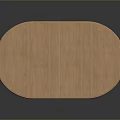 Classic Oval Wooden Office Desk Design With Sturdy Legs And Smooth Surface