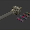 Modern screwdriver multi-head screwdriver flat screwdriver Phillips screwdriver 3d model