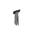 Black Wall Mounted Hooks Hanging Gray Hoodie And Casual Clothing