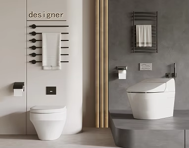 Modern Toilet Smart Toilet 3d model