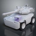 Modern Bulletproof Car Armed Car Armed Bulletproof Car Military Jeep 3d model