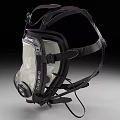 Medical Full Face Respirator With Transparent Shield Adjustable Straps And Filter Cartridges