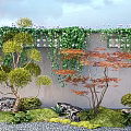 landscape tree modeling tree plant shrub terrain landscape stone 3d model