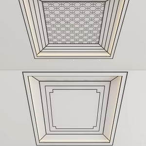New Chinese Ceiling 3d model