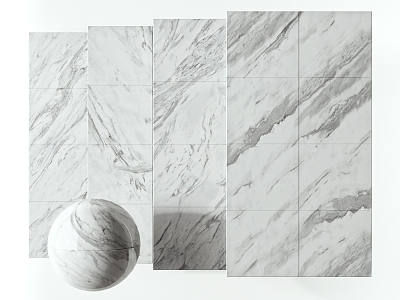 Modern Wall Marble Wall Floor Tile 3d model