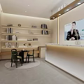 Modern Jewelry Store Interior With Display Niches Wall Clocks And Seating