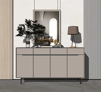 Modern Side Cabinet Entrance Cabinet Side Cabinet 3d model