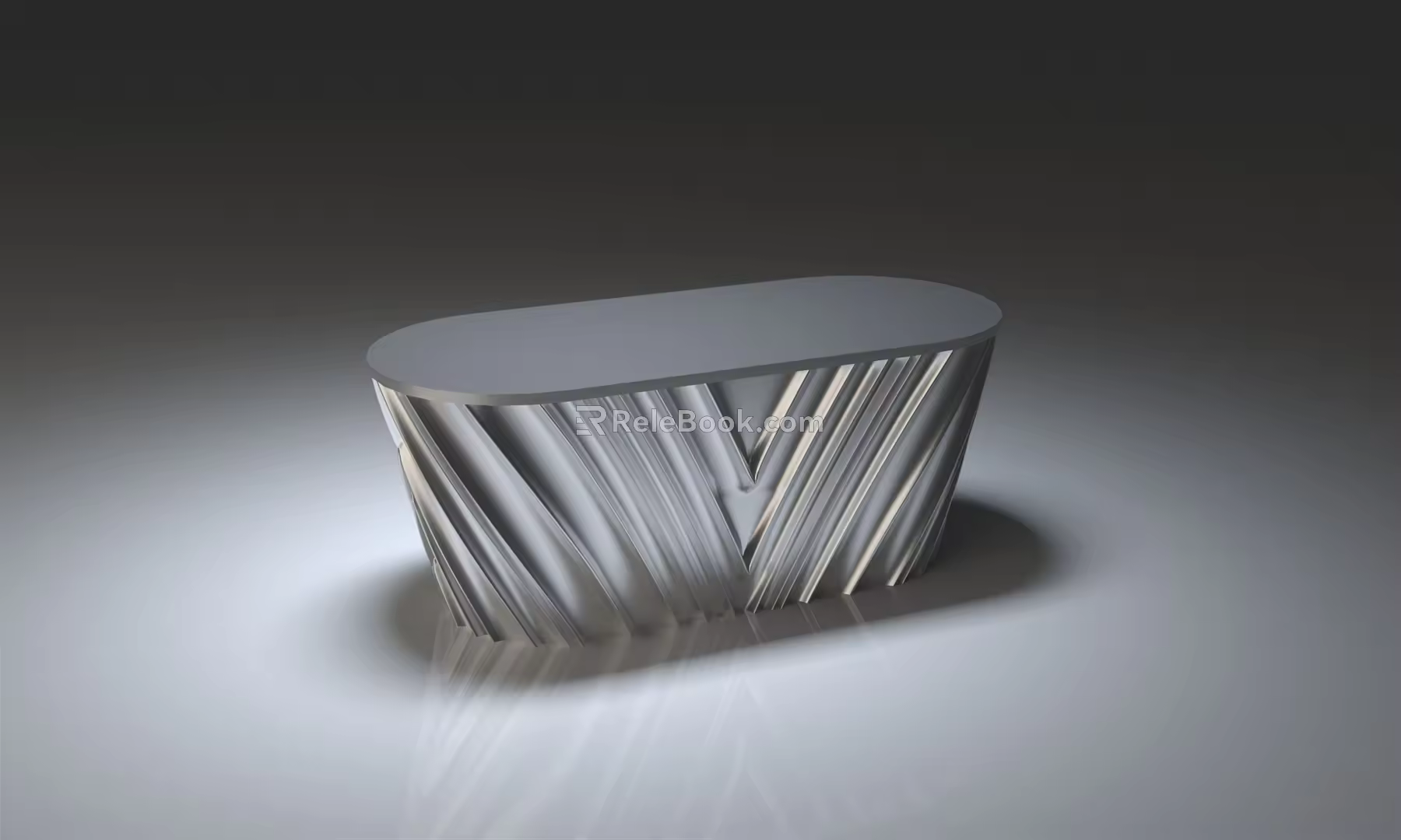 Modern Reception Desk Front Desk 3d model