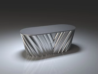 Modern Reception Desk Front Desk 3d model