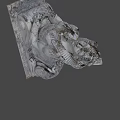 Detailed Ancient Egyptian Female Sphinx Stone Statue With Weathered Features