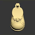 Golden Shiny Boot Fashion Accessory With Metallic Finish And Decorative Design