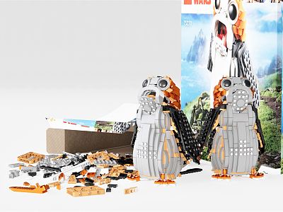 Modern toys children's toy building blocks Lego toy penguin building blocks model