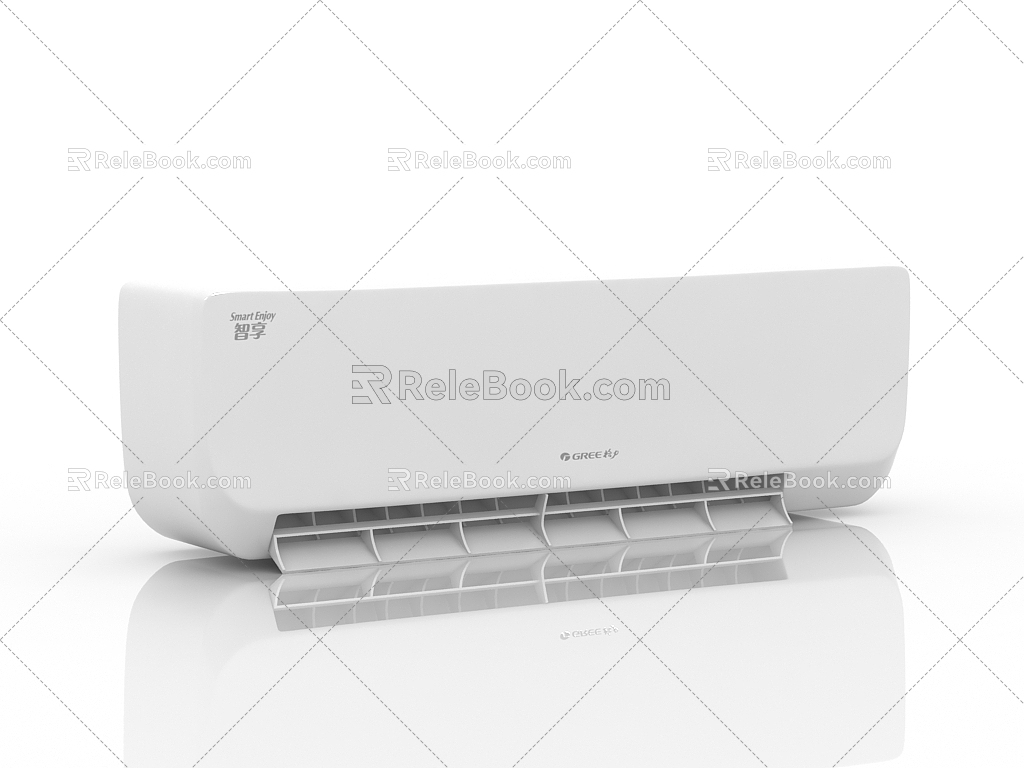 Modern hanging air conditioner 3d model