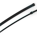 Traditional Japanese Katana Sword With Black Sheath And Sharp Blade