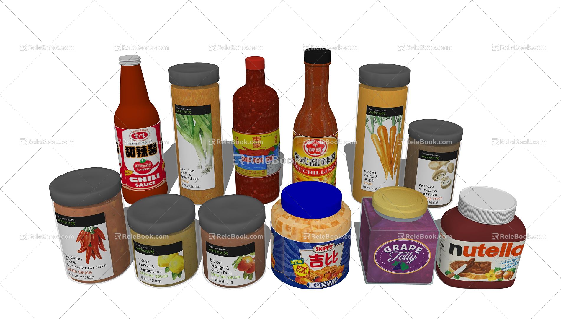 Modern Seasoning Bottle Sauce Jam model