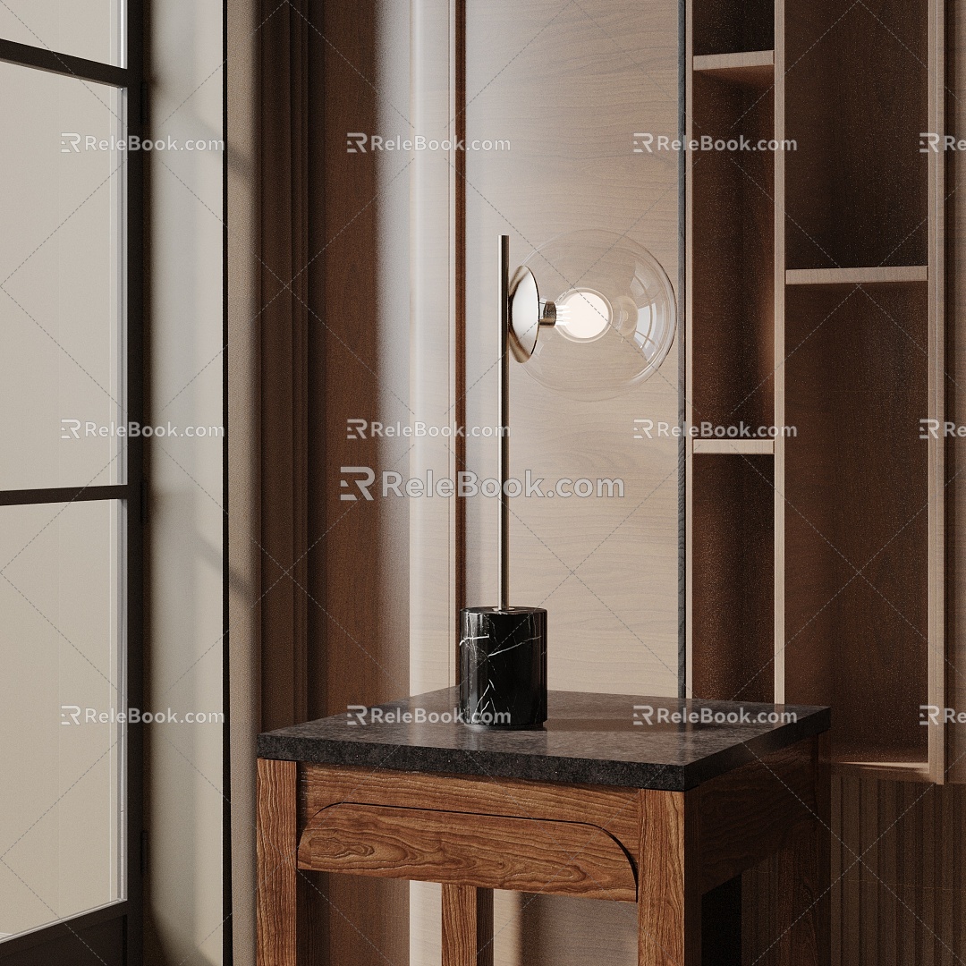 Modern table lamp 3d model