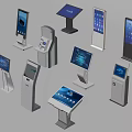 All-in-one machine registration machine inquiry machine calling machine 3d model