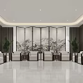 Modern Reception Room Reception Room 3d model