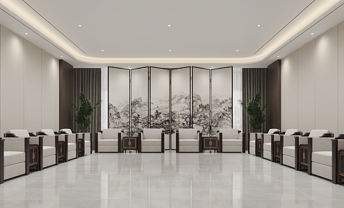 Modern Reception Room Reception Room 3d model