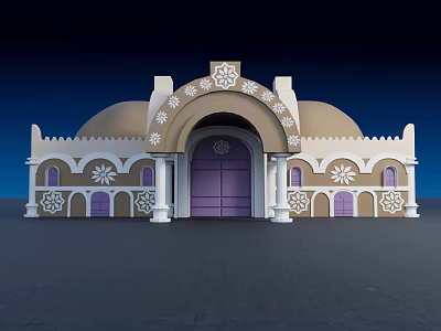 Modern Mosque 3d model Modern Mosque 3d model