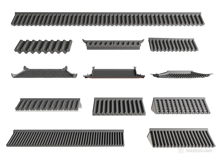 Various Structural Components With Different Shapes And Designs For Construction Projects 3d model 