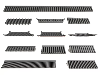 Various Structural Components With Different Shapes And Designs For Construction Projects 3d model