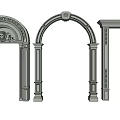 Different Architectural Door Arch Designs Featuring Carved Details And Column Supports