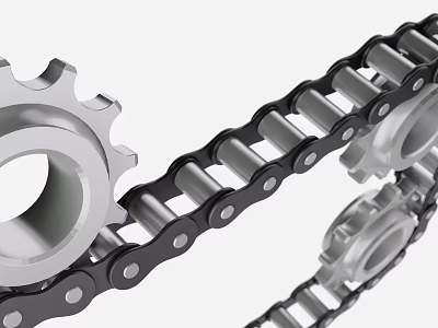 Industrial Grade Metal Hardware Tools Featuring Precision Gears And Heavy Duty Chains 3d model