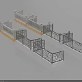 Traditional Metal Railings With Intricate Lattice Patterns And Various Base Styles