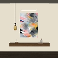 modern decorative painting 3d model