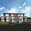 Luxury Modern Detached Villa With Swimming Pool And Outdoor Lounge Area