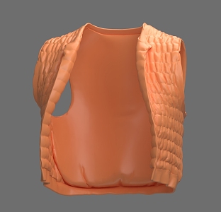 Clothes Down Jacket Skirt Top 3d model