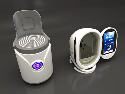 Smart Massage Chair With Massage Rollers LED Display And Smart Control Function 3d model