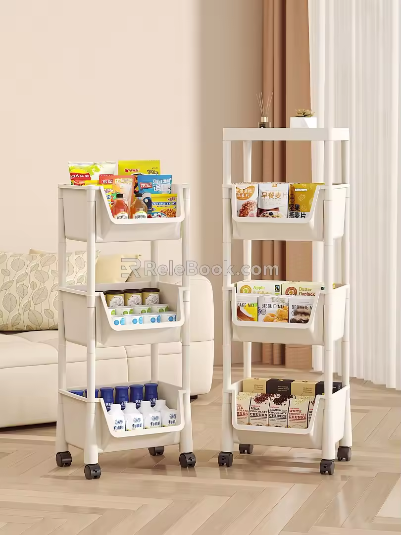 Modern Snack Folding Storage Rack 3d model