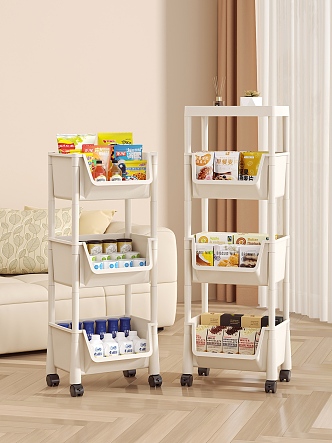 Modern Snack Folding Storage Rack 3d model