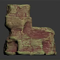 Hand Carved Wooden Stone Sculpture With Natural Rough Texture And Irregular Shape
