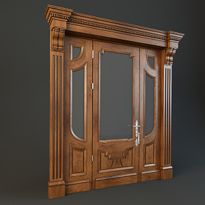 European style door 3d model