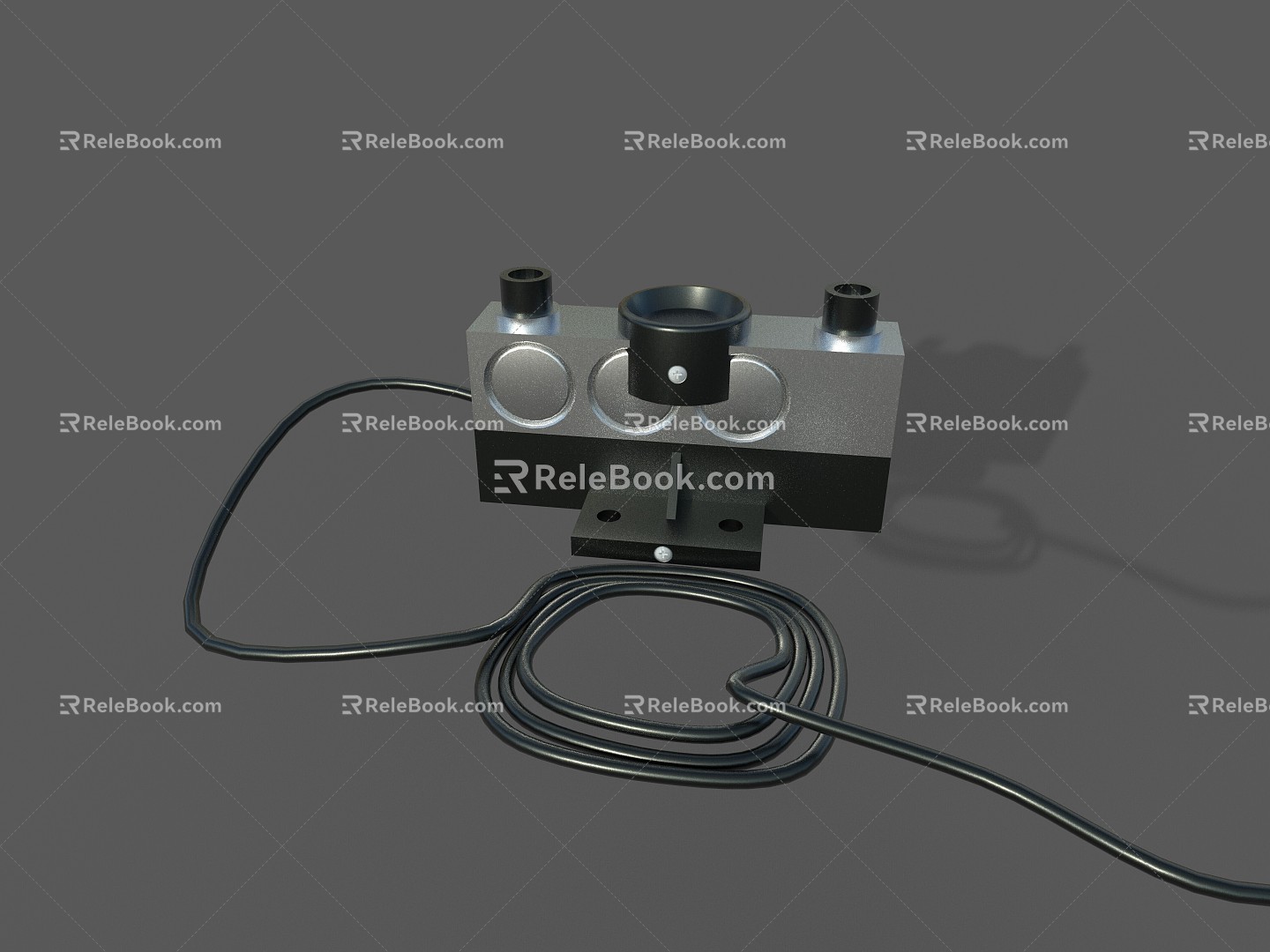 Ground scale weighing sensor sensor instrument 3d model