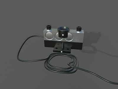 Ground scale weighing sensor instrument 3d model