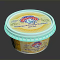High Quality Salted Butter in Plastic Container with White Lid and Label