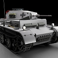 German Tank II Light Tank World War II Tank 3d model