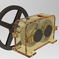 Industrial gearbox modeling display equipment 892 3d model